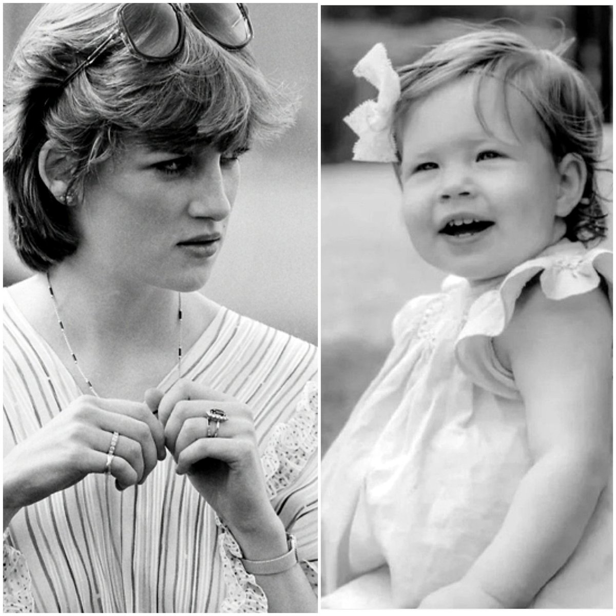 The only 2 Diana with the Spencer strong genes: deep blue & red hair! #DianaSpencer & #LiliDianaSussex