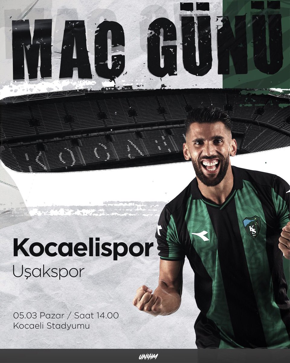 unihodrimeydan's tweet photo. MAÇ GÜNÜ 🔥
#BugünGünlerdenKocaelispor
Sevdamız Kocaelisporumuz'a, Uşakspor karşısında başarılar diliyoruz.

⏰ 14.00
🏟 Kocaeli Stadyumu
 #UNIHM https://t.co/lEEixc3SgY