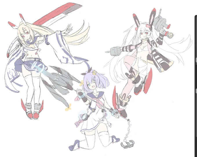 そこに3人のKAN-SENがおるじゃろ? 