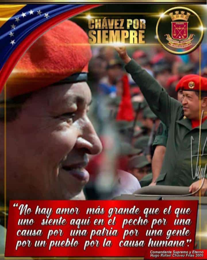 CubaMre's tweet photo. #ChavezVive"..No hay amor más grande que el que uno siente aqui en el pecho por una causa, por una patria, por una gente, por un pueblo, por la causa humana"  #ChavezCorazonDelPueblo #EnergeticaCuba

@embacubaven
@DiazCanelB @delcyrodriguezv @NicolasMaduro https://t.co/YoKuNIugcp