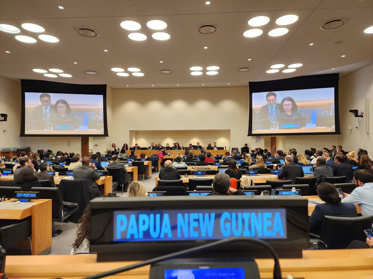 FSarufa's tweet photo. "The ship has reached shore"; BBNJ President Rena Lee's announcement tonight on the successful conclusion to the new international  legally binding high seas treaty. Proud to be part of the historic legacy with our Pacific family, who delivered on the Forum Leaders mandate! https://t.co/TQJfmTiWjI