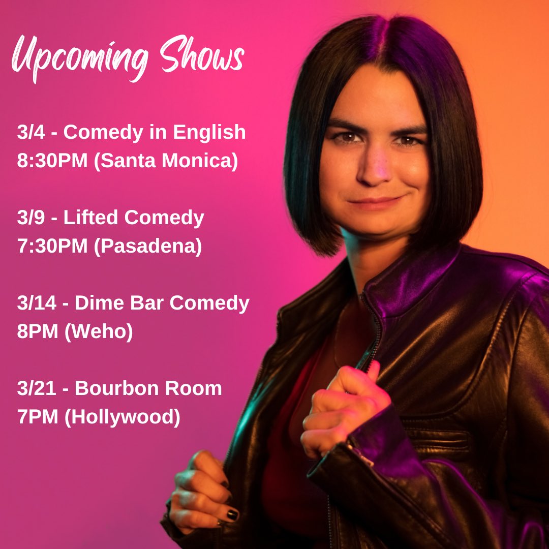 Upcoming shows! #comedy #standup #shows