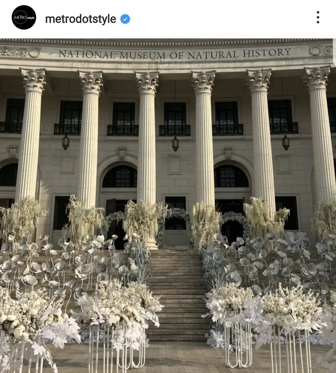 pauloMDtweets's tweet photo. Pwede na palang ikasal at mag held ng reception sa National Museum of Natural History.

Anyway, Congratulations Dominique and Michael. Best Wishes to the both of you. 🥂 https://t.co/jtucoCqvyv