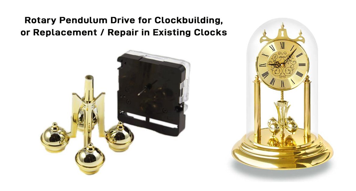 ClockPartsCom's tweet image. #RotaryPendulumClocks are unique because they use a different mechanism to keep time than traditional #PendulumClocks. The torsion #pendulum rotates back and forth around its central axis, instead of swinging in a back-and-forth motion. clockparts.com/rotary-pendulu… #anniversaryclocks