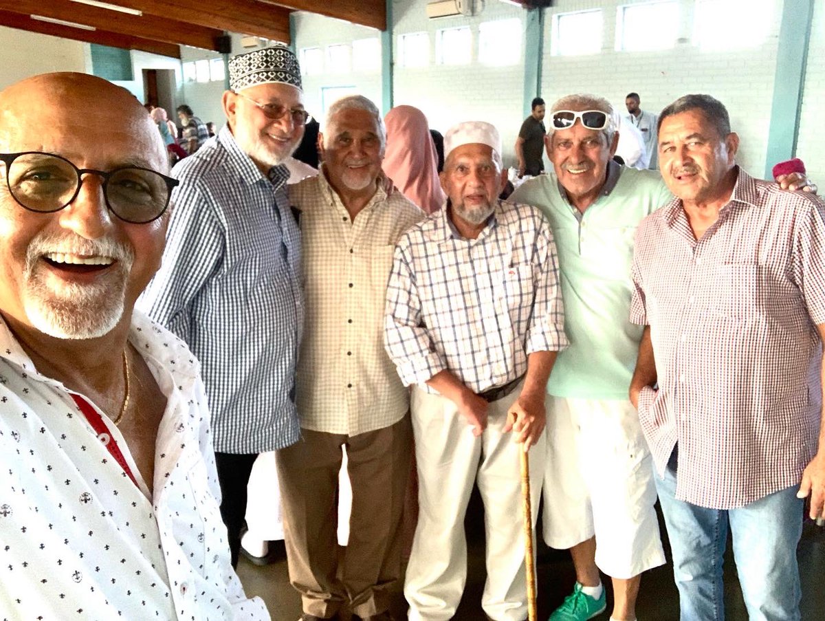 DevMatchRef's tweet photo. So pleased to have spent time with former team mate and provincial cricketer Zakie Hendricks and also meeting Lutfie Kafaar and other friends at the celebrations of Mrs Fatima Hendricks who turned 100 ! #parksidepe #century #birthday https://t.co/87XudNXG92