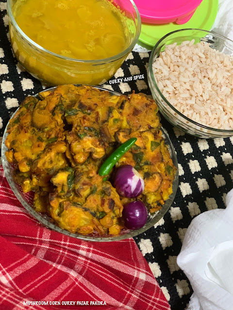 Somasray's tweet image. #fries #fritters CURRY AND SPICE: MUSHROOM CORN CURRY PATAR PAKORA spiceupwithsoma.blogspot.com/2018/12/mushro…