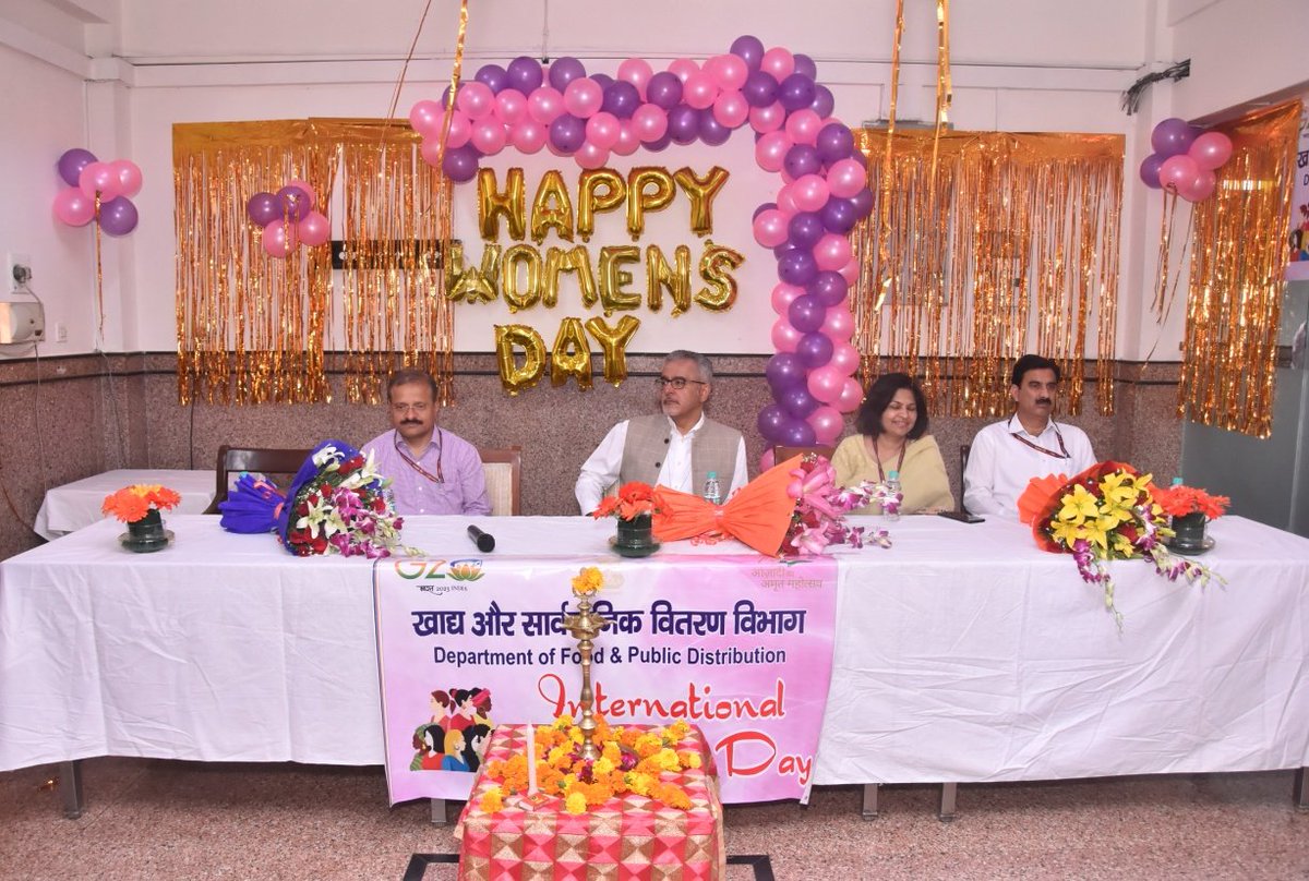 fooddeptgoi's tweet photo. The Department of Food &amp; Public Distribution celebrated International Women's Day on 3rd March 2023, in which senior officers joined the women officers &amp; officials in day-long celebrations held in the Departmental canteen. https://t.co/Apjz7qTFaq