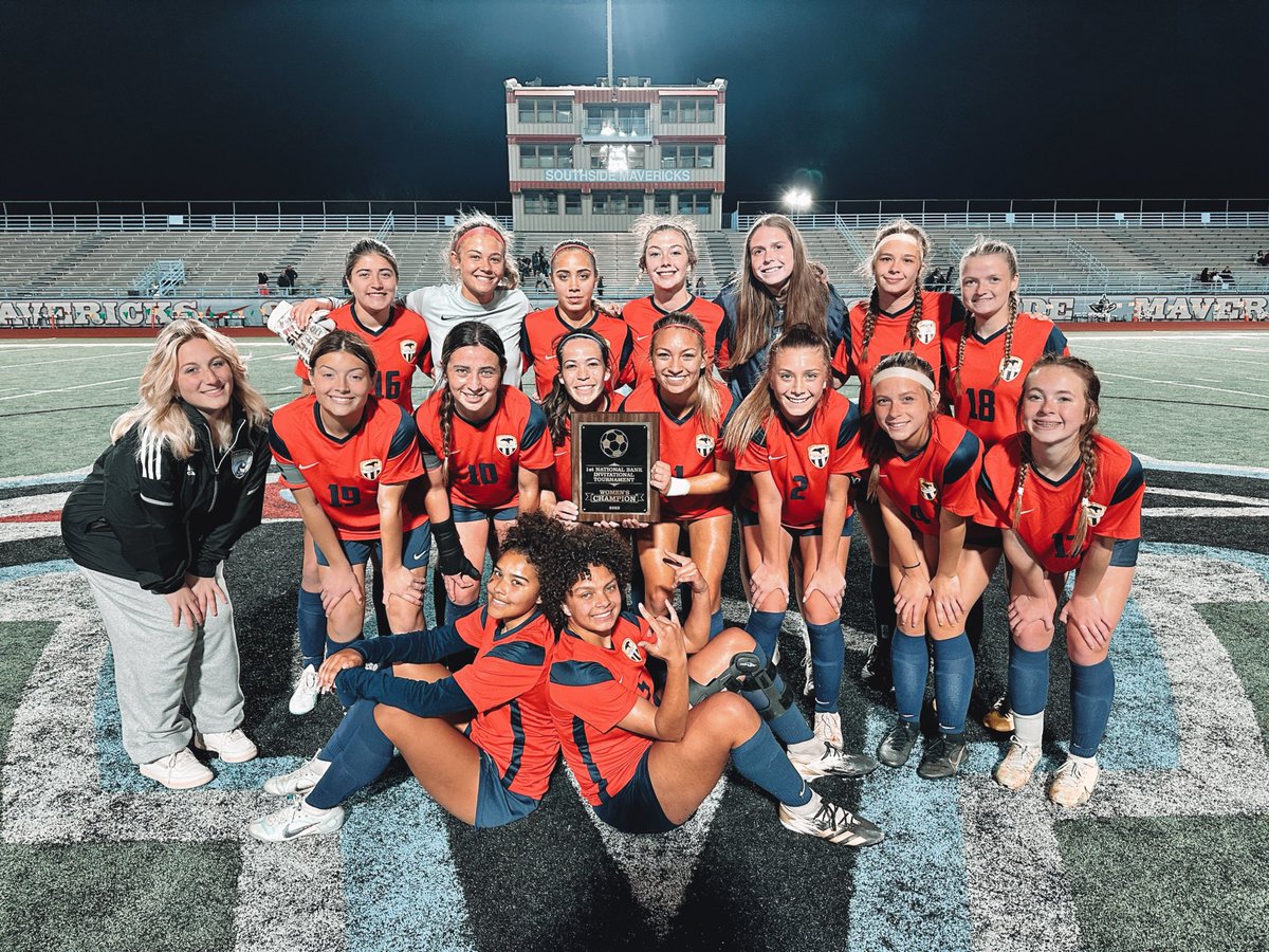 shswomenssocce1's tweet photo. Final whistle blows, and your lady sabercats are champions of the Ft. Smith Invitational. Great goal from Eli Silva to put us ahead! Lots of momentum going into the regular season, let’s keep it going ladies!🤍 #bringoutthesticks #champs https://t.co/L0iR4Ol33K