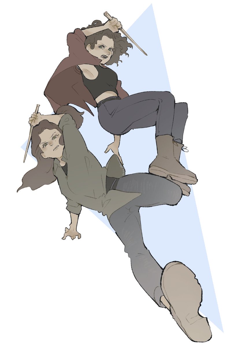 spn_xoxox's tweet image. SUPERNATURAL、ウィンチェスター姉妹
｢たたかう｣