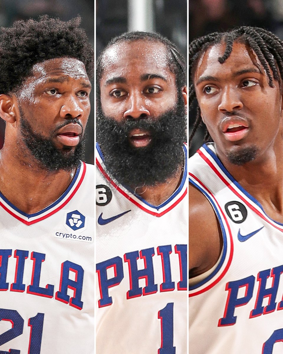 This Philly trio showed up big time in Milwaukee:

🔔 Embiid: 31 PTS, 6 REB, 10 AST
🔔 Harden: 38 PTS, 9 REB, 10 AST
🔔 Maxey: 26 PTS (8-12 FG)