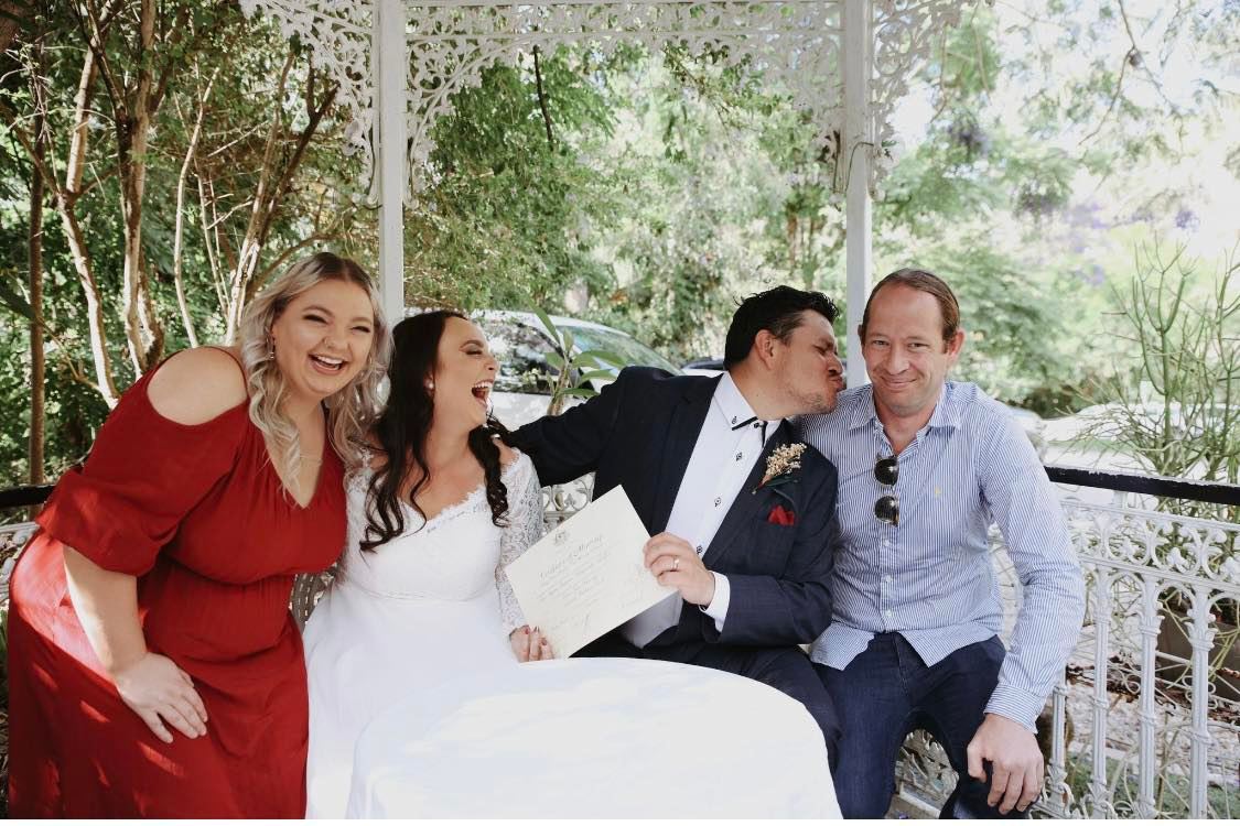 Tarnb66's tweet photo. I guess it's #fairtosay in #marriage that you
really do need to learn to #turntheothercheek.
https://t.co/tmwOHQDxoa
WEDDING CELEBRANT & MASTER OF CEREMONIES
#GoldCoast & beyond
Venue : Bon Appetea Teahouse
Photographer : Sioux in Stone https://t.co/94ehuqTD6x