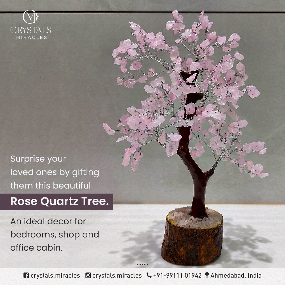CrystalsMiracle's tweet photo. Check out this beautiful #RoseQuartz tree! 🌸🌳💖
Rose Quartz is known as the stone of love and compassion, and this tree is the perfect reminder to spread love and positivity wherever we go. 💕
#CrystalTree #HealingCrystals #LoveAndCompassion #SpreadPositivity #SpiritualGrowth https://t.co/yTvSQWuk9J
