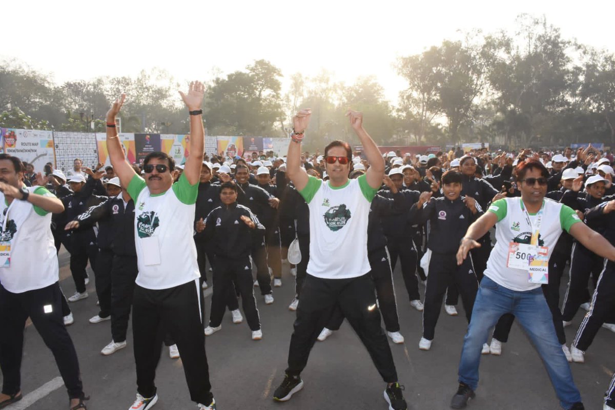 _vikasupadhyay's tweet image. आज की सुबह शानदार…..
“Raipur 10K Run”

#runforchange