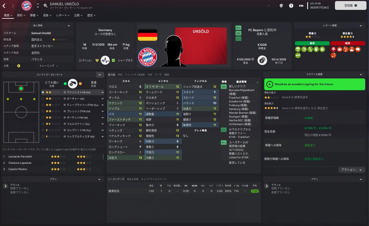 4222Football's tweet photo. BayernのユースのSamuel Unsöldくん
Unsold、売れ残りって意味だと思うんだけど日本でいうところのキラキラネームなのかな・・・・ https://t.co/ALDTklZfMH