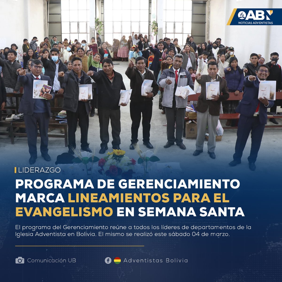 #Liderazgo | Este sábado 04 de marzo, en horas de la tarde, se realizó el programa de Gerenciamiento Distrital que reunió a los líderes de los diferentes departamentos de la iglesia.
#NoticiasAdventistas_ABN 
#AdventistasBolivia
#evangelismo
#SemanaSanta2023
