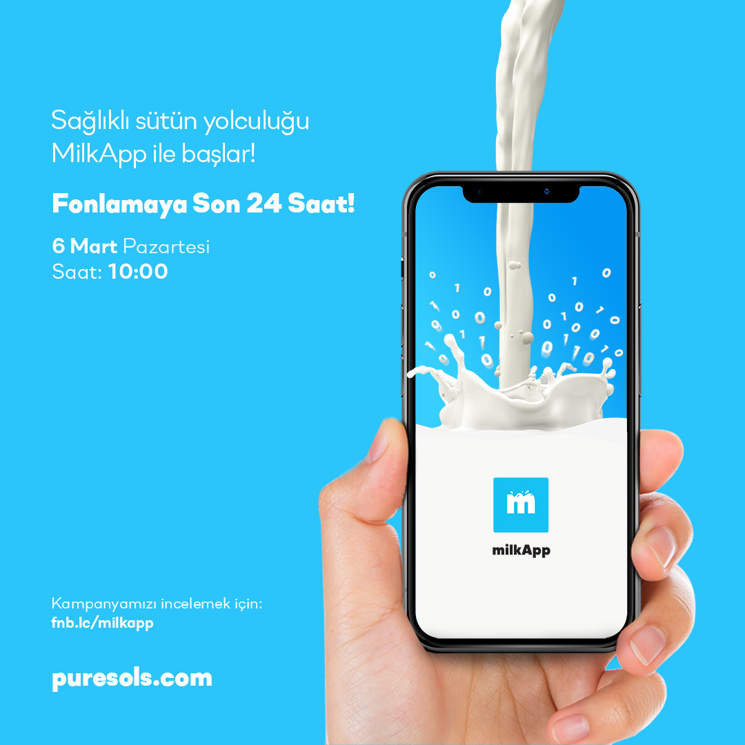 milkapptr's tweet photo. Süt ve süt ürünlerinin kalitesini takip edilebilir hale getirmek amacıyla geliştirdiğimiz süt analiz cihazı ve yazılımımız MilkApp, 6 Mart Pazartesi saat: 10:00’da @fonbulucu yatırım turunda!
Kampanyamızı incelemek için:
https://t.co/Y8JC6rK4RU
#MilkApp #SütAnalizCihazı https://t.co/TyURwQ8mwy