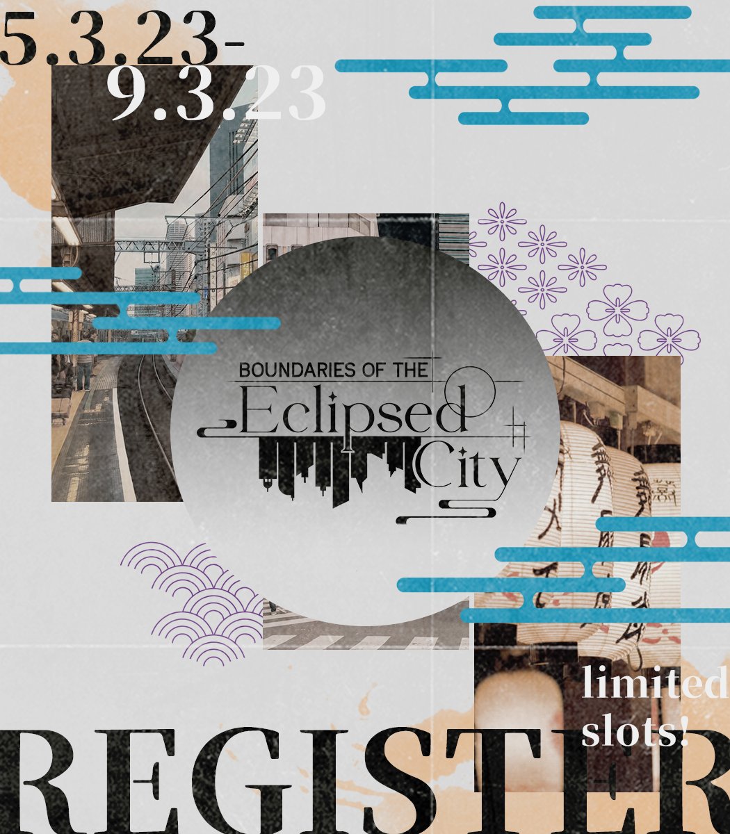 【 OPEN REGISTRATION 】

Ditemani sinar matahari yang dipantulkan bulan di malam hari, hawa ramai namun sunyi terasa kesana kemari.

Membuka mata kepada yang seharusnya hanya legenda, bersamamu juga memeriahkan nada.

Kamu juga, bagaimana?

tounoki-eclipse.carrd.co