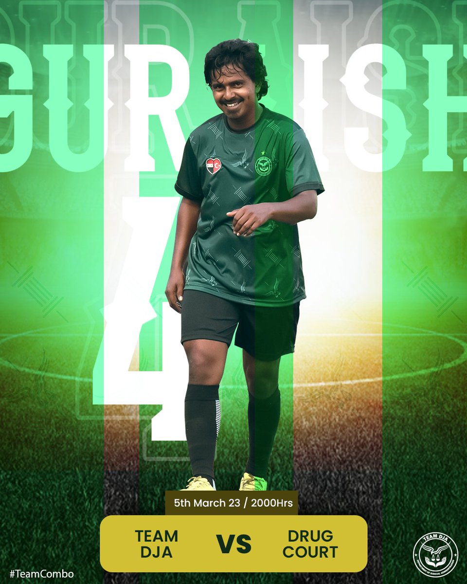 Match Day 6 (MENS), 5th March / 2000hrs. TEAM DJA VS DRUG COURT
<a href="/judiciarymv/">Maldives Judiciary</a> 
#bandaaracup2023