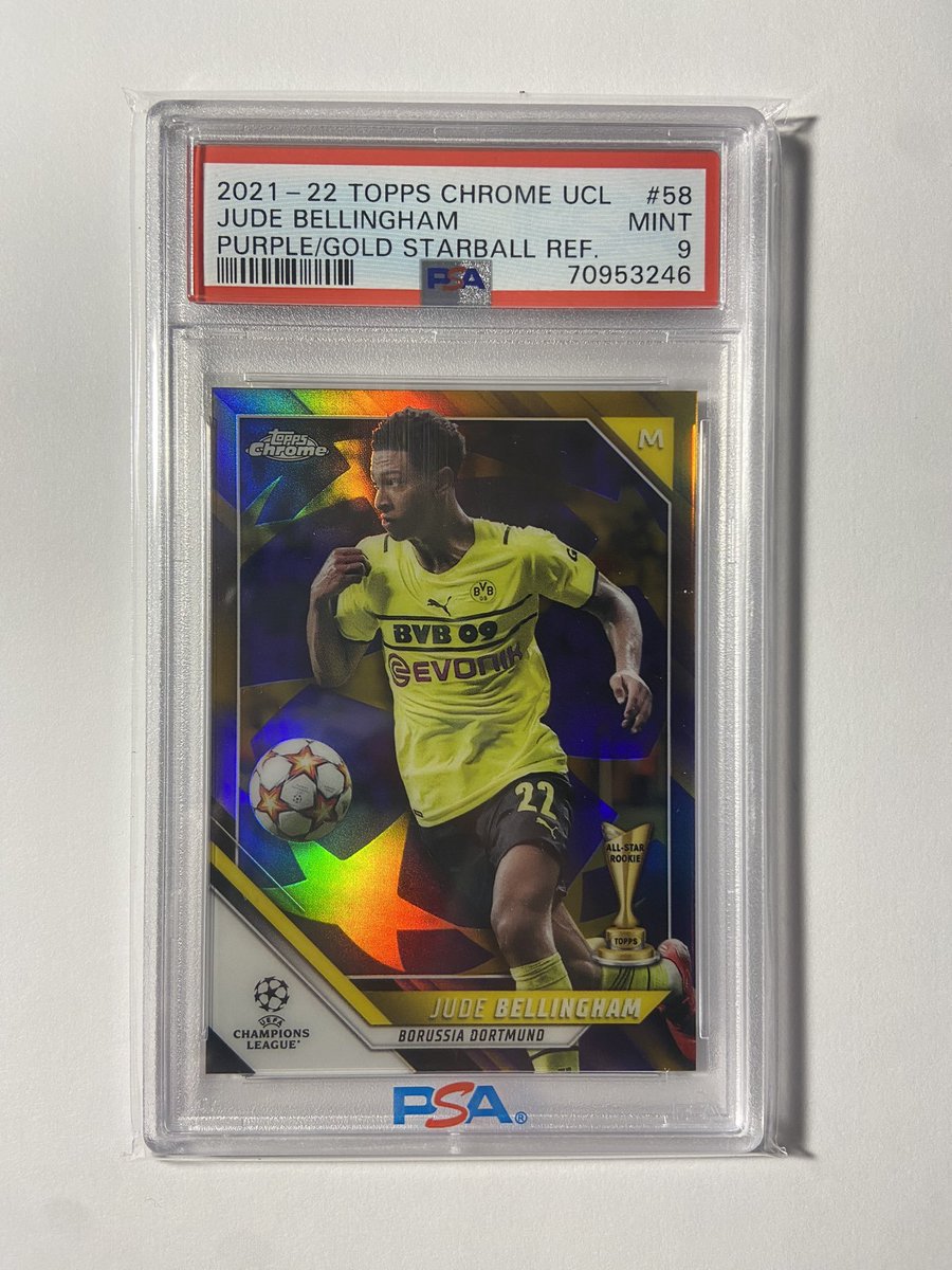 🔥🔥 Jude Bellingham PSA Giveaway 

To enter: 

- Follow
- Retweet and Like this tweet 

This will draw next Friday and shipping is covered within the 48 contiguous states of the United States of America. International entries are welcome (shipping rates apply)