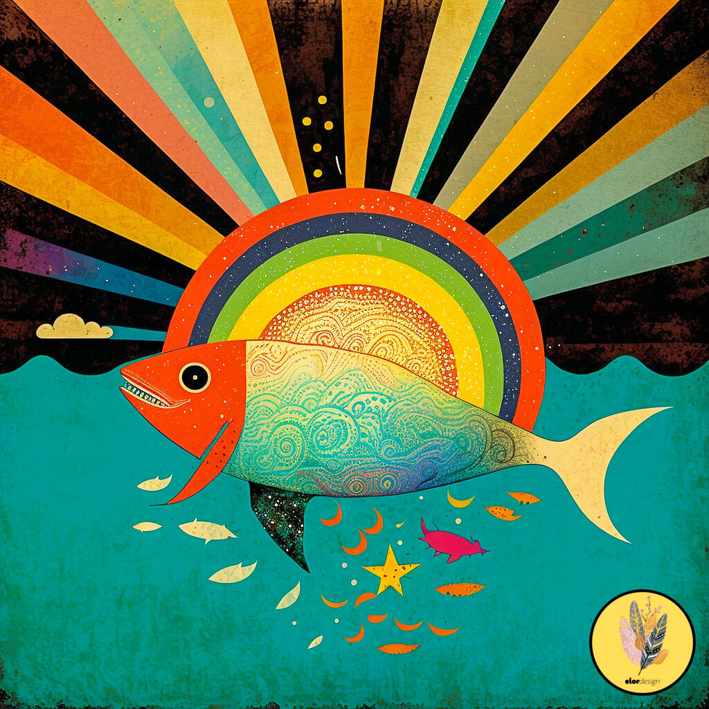 elor_design's tweet photo. 👩‍🎨 I'm so excited to share my new creation with you! 🔥This surreal NFT piece showcases a gyotaku-style illustration of sun, sea, and fish, creating a truly magical experience. 🐠

🔗 https://t.co/8ofYuAuSJ5

#nftarts #nftgiveaway #nftcollecter #natureart https://t.co/wf45Mm4nrm