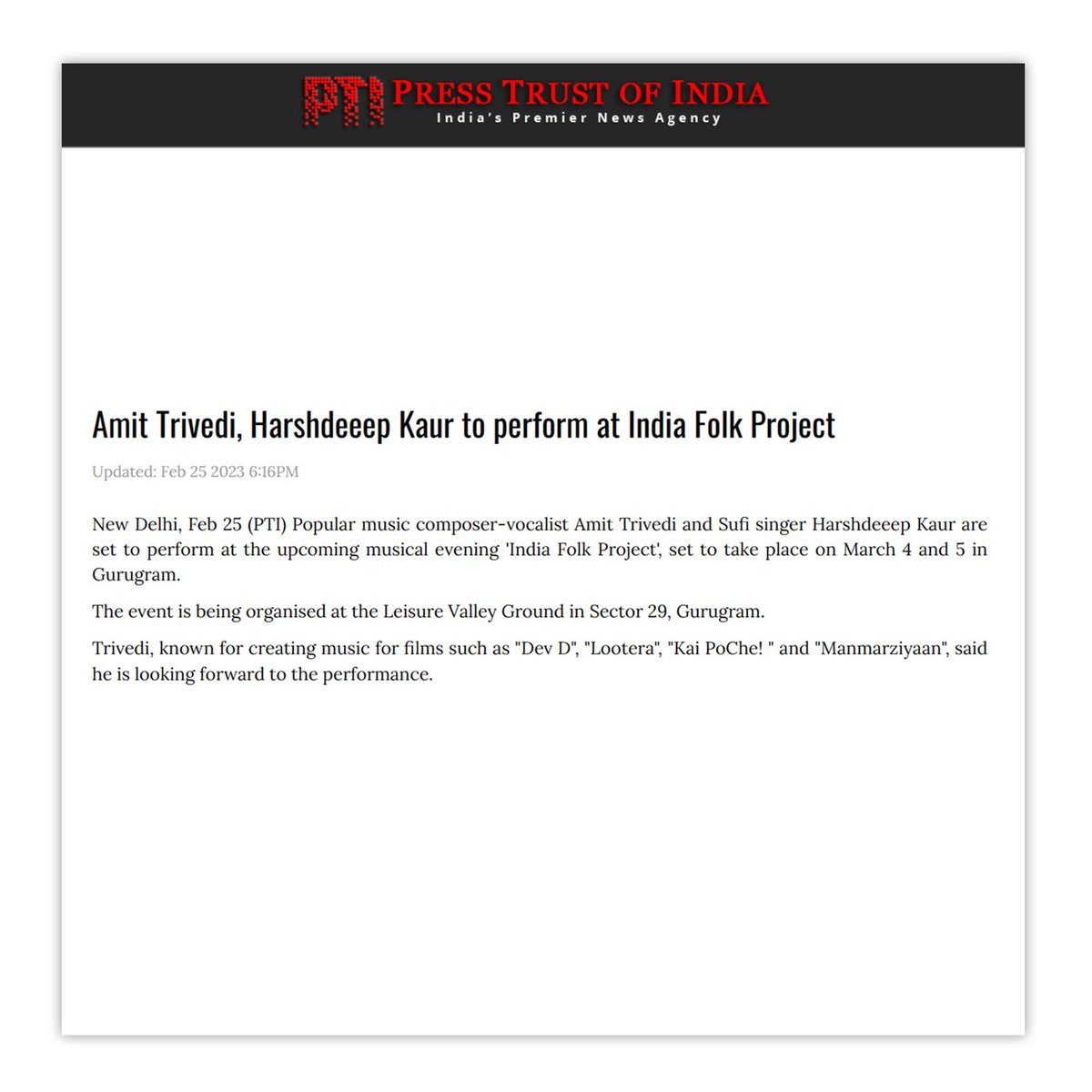hatchproject_in's tweet photo. Big News
.
.
.
Reference Link:
https://t.co/N4I3q6sdor
.
.
.
#hatch #pr #thp #pressrelease #coverage #Indiafolkproject #musicalevent #gurugram #folksongs https://t.co/ZptNZbCCxq