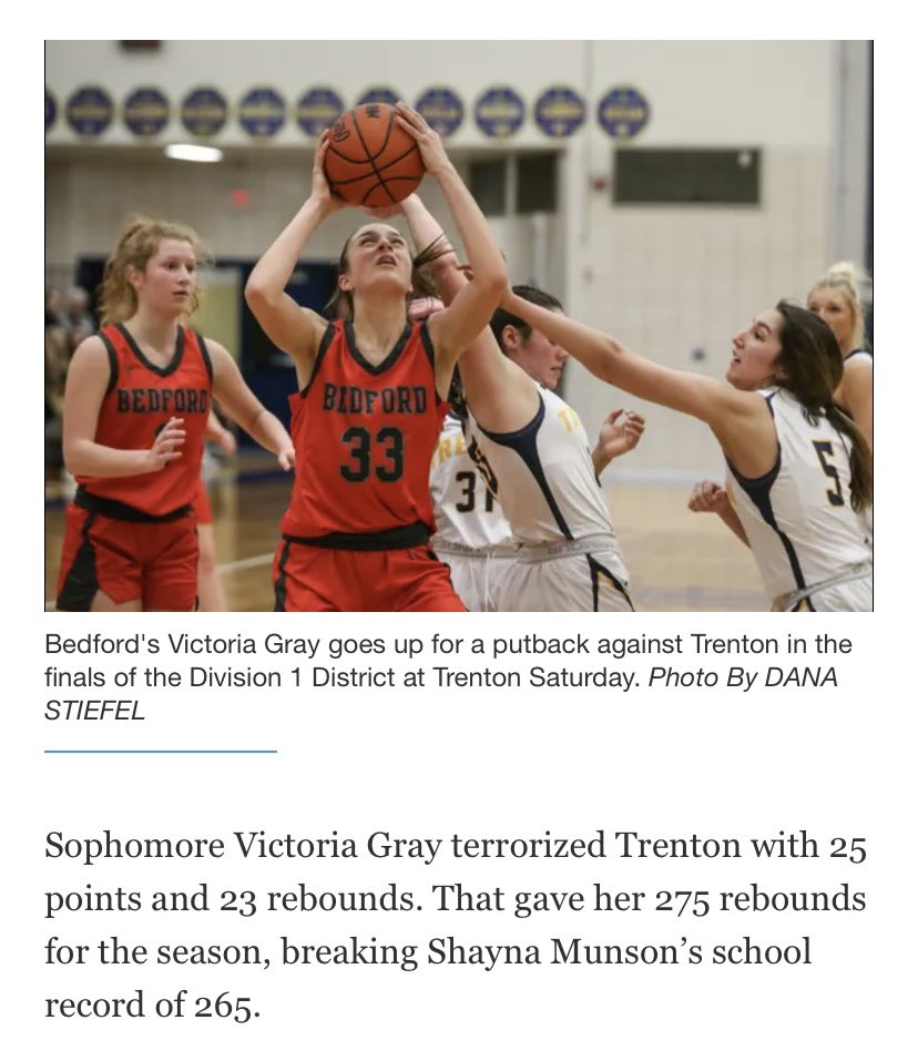 Broke the season rebounding record tonight with 275 and still have more to go!❤️ <a href="/MImystics/">Michigan Mystics</a> <a href="/MichHSBball/">Mich HS Bball</a>