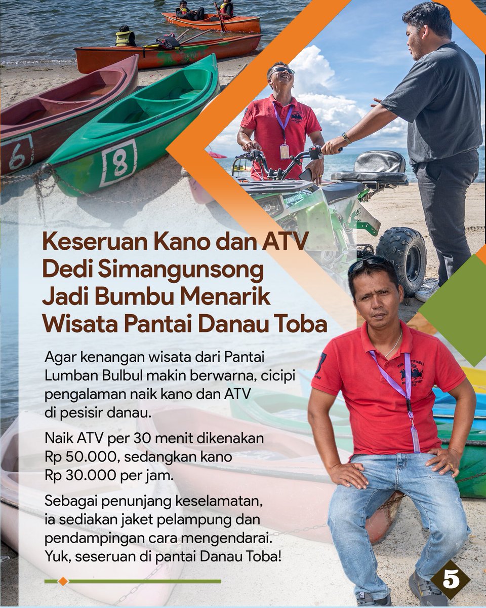 KemenPariwisata's tweet photo. Semoga momentum ini jadi pendorong nyata buat perekonomian dan kesejahteraan warga di sana β
Semangat terus untuk pariwisata #DanauToba! π€©ππ»
#F1H2O
#F1H2OIndonesia
#KampanyeSadarWisata
#DesaWisata
#NowItsTimeForUs
#DiIndonesiaAja
#Wonderfulindonesia
#PesonaIndonesia https://t.co/5z73FSqd4m