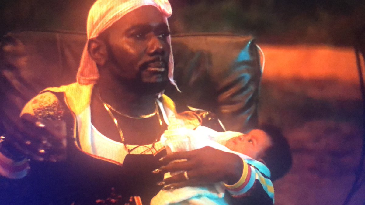 fitch_williams's tweet photo. The baby looking like #UncleCliff why you lying 🤥 lol #PValley #ReReRewatch #S2E1 https://t.co/mX4d5BWGUt