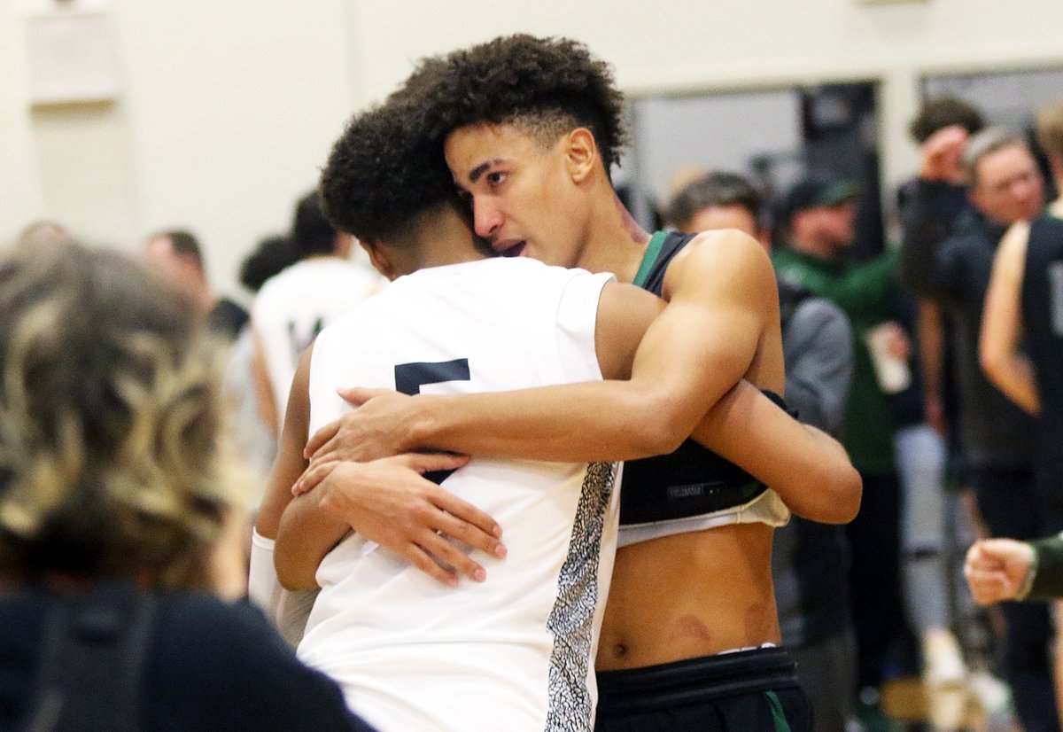 After tonight's super-intense Tigard-Tualatin state playoff battle (as they all are), it was absolutely awesome to see the postgame embrace between Tualatin senior Josiah Lake and Tigard senior Malik Brown. That's what this is all about. #opreps