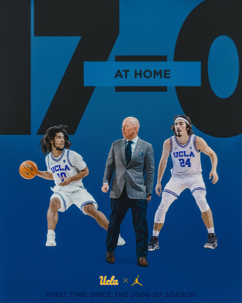 𝗣𝗥𝗢𝗧𝗘𝗖𝗧𝗜𝗡𝗚 𝗢𝗨𝗥 𝗛𝗢𝗠𝗘 𝗖𝗢𝗨𝗥𝗧.

UCLA has finished the year with a 17-0 mark in Pauley, the Bruins’ first perfect home record since going 16-0 in 2006-07.

#GoBruins