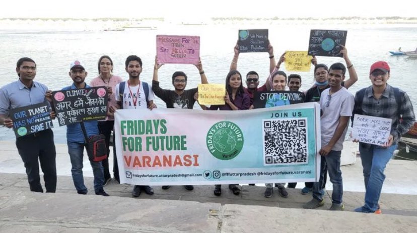 fffUttarPradesh's tweet photo. Global Climate Strike in Varanasi, Uttar Pradesh , India 🇮🇳

#TomorrowIsTooLate #FridaysForFuture #India #Varanasi #UttarPradesh #GlobalClimateStrike https://t.co/25Y884hxOg