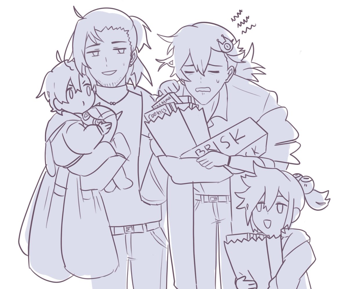 Been thinking about a modern found family AU 