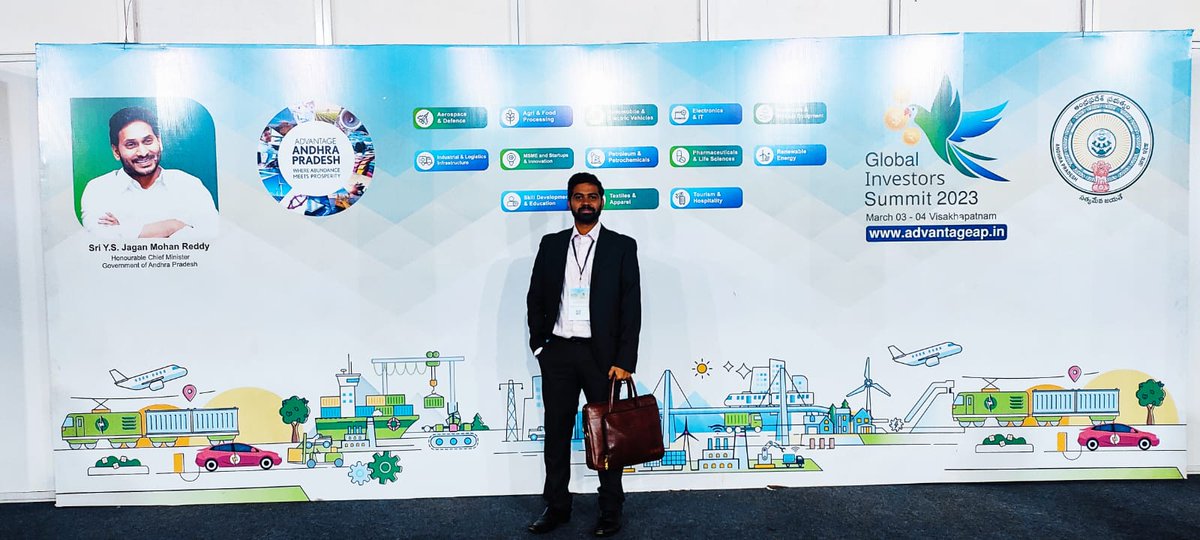 arjunnatarajan1's tweet photo. Very excited to have attended the 2 days event - Andhra Pradesh Global Investors Summit 2023 at #vishakapatnam
#vizag is the #city of #destiny & #AP is the land where #abundance meets #prosperity -- clearly said by the #AP_CM
@AndhraPradeshCM @IPR_AP #APGIS2023 #AdvantageAP https://t.co/a7gosc9GT6