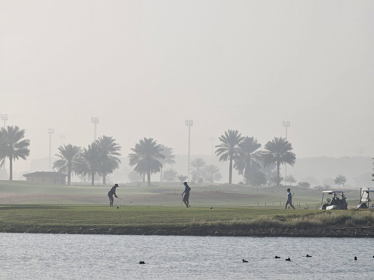The golf course is ready for today's event, with the fog lifting just in time.

#agronomy <a href="/aesgc/">AESGC</a> #golf #alain