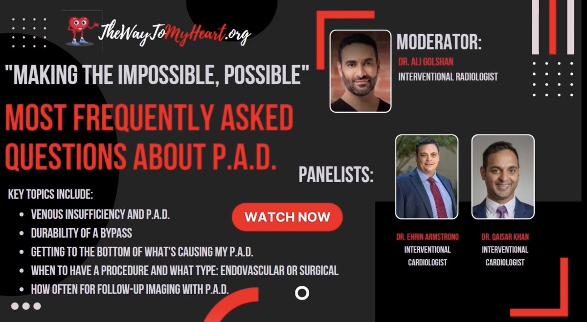HeartVein's tweet photo. @ehrin_armstrong and @qaisarmkhan discuss #PAD #clifighters 
https://t.co/ihemShZHFi https://t.co/WrtB7eheD5