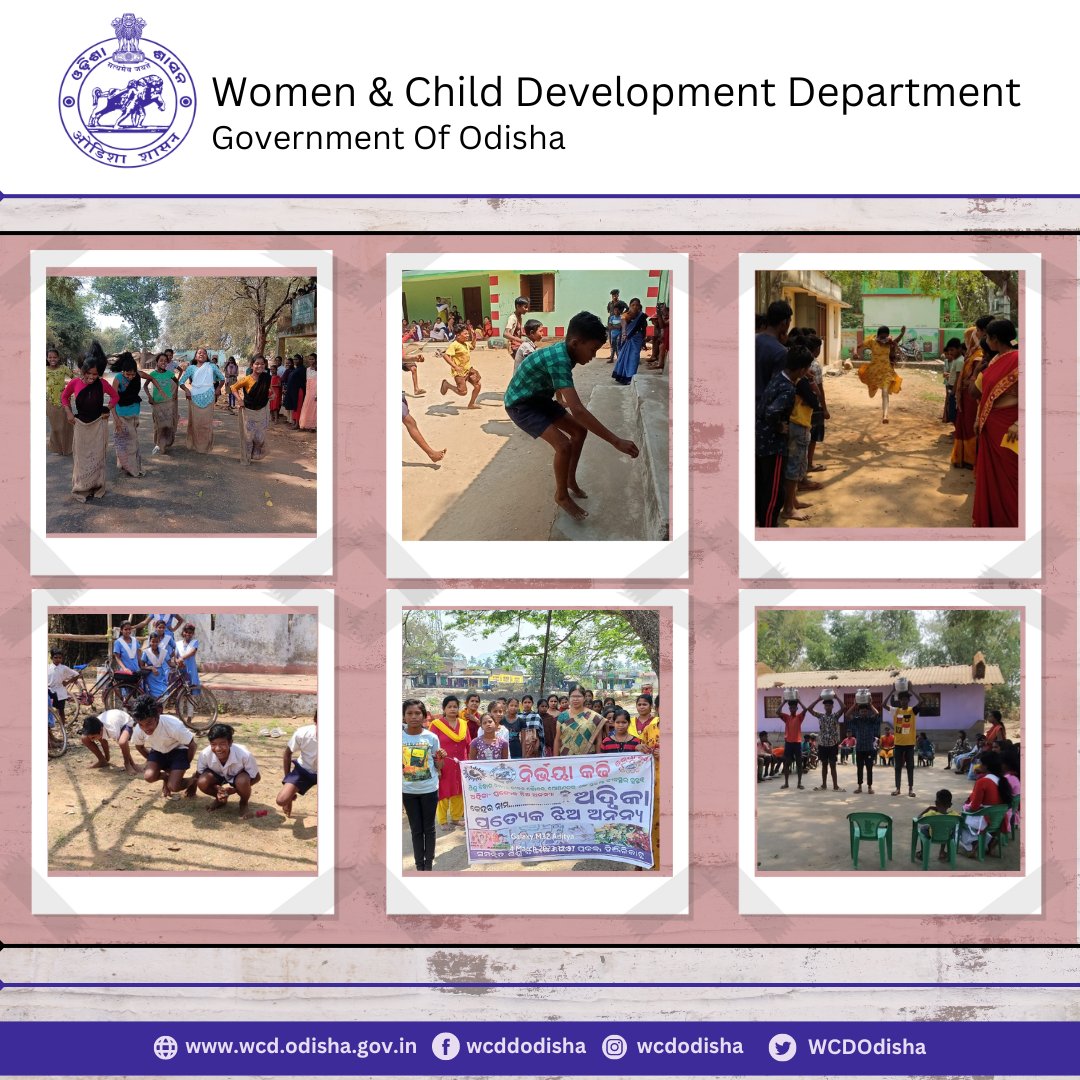 Amazing energy and enthusiasm on display as adolescent boys👦and girls👧compete in sports🤾 at the #Adwika session in various AWCs. #AdvikaSports #HealthyCompetition
@Shubha_Sarma @MinistryWCD @UNICEFIndia
@UNFPAIndia @OSCPSODISHA