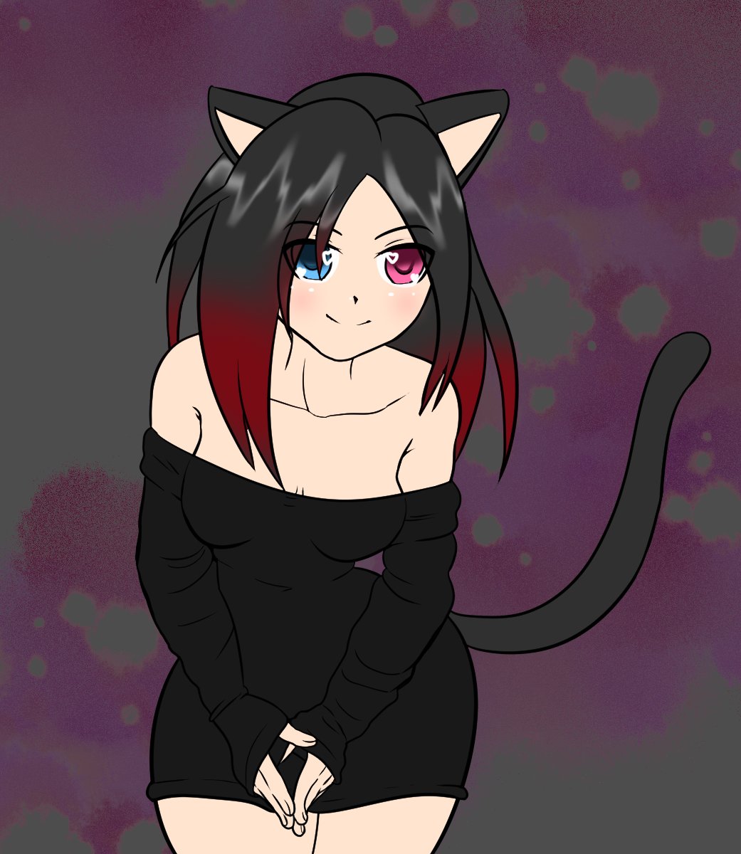 Made this for my friend Bday tomorrow. I'm not that good at humans ;A; ;

#FF14ハウジング #ff14 #ffxiv #art #drawing #character #giftforfriend #neko #catgirl #emo #goth #anime #Miqote