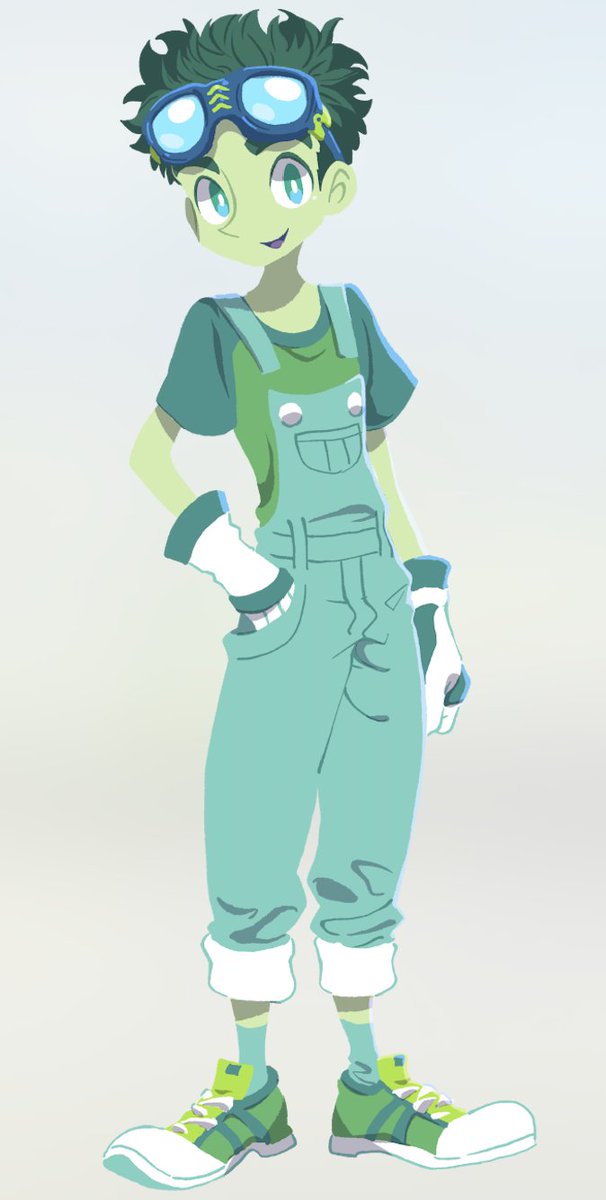 solo goggles gloves goggles on head overalls smile white gloves  illustration images