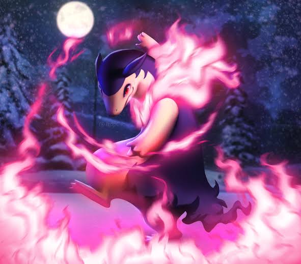 MaydayGoingDown's tweet photo. If you were a gym leader, drop your type and the four Pokémon you would have on your team 👻🔥 https://t.co/L8yxqkndHq
