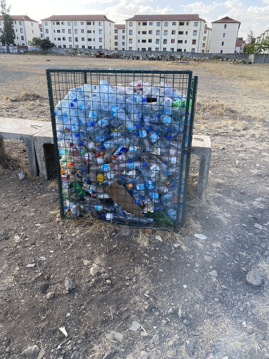 From the Park, kudos to the residents for observing #recycling #ClimateAction #Climatechange #plasticBusters  #AdoptTheworld #Embakasi #takanimali