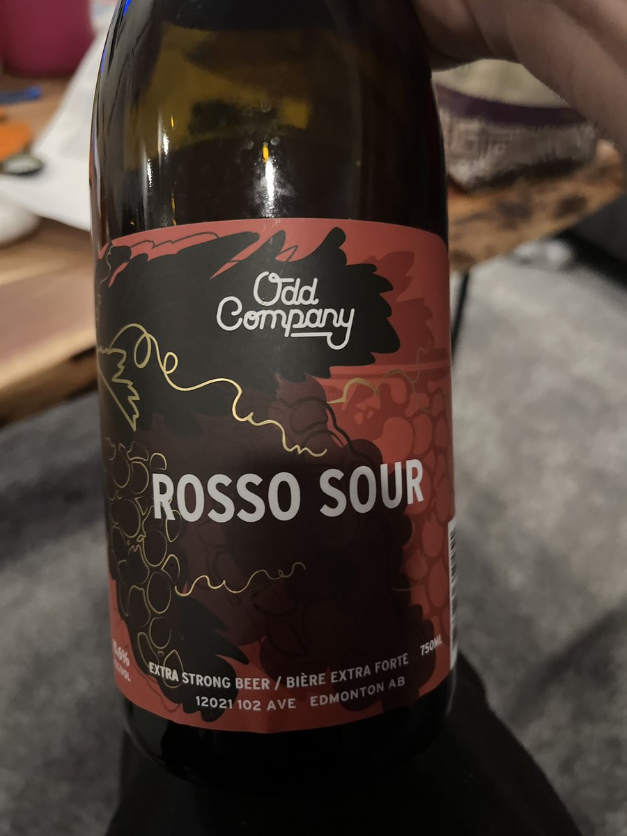 This is tasty. <a href="/Oddcompanyyeg/">Odd Company Brewing</a>