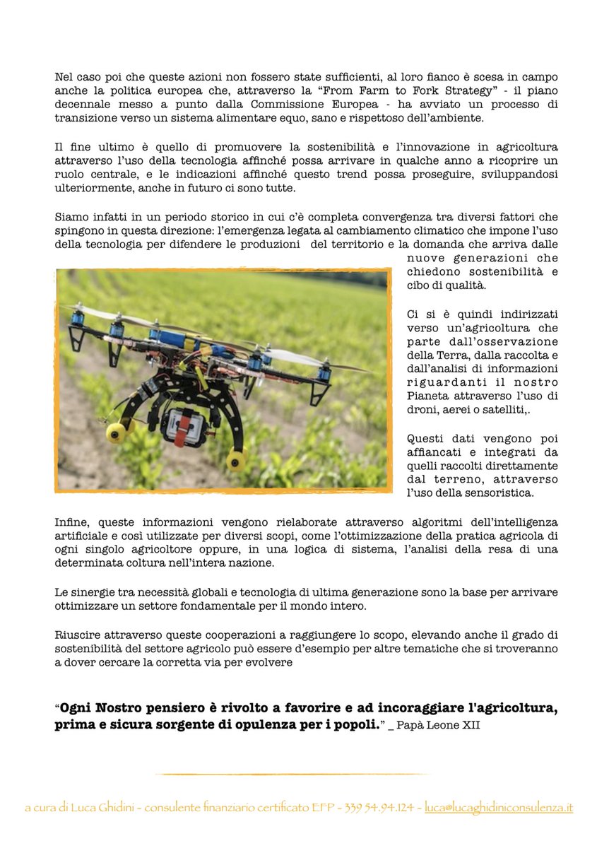 TRATTORI O DRONI - Newsletter n.198 del 5 Marzo 2023

Innovazione ed evoluzione sono conseguenza di più fattori che quando interagiscono diventano inevitabili.

Buona lettura,  

Luca

Per riceverla in formato pdf:  luca@lucaghidiniconsulenza.it