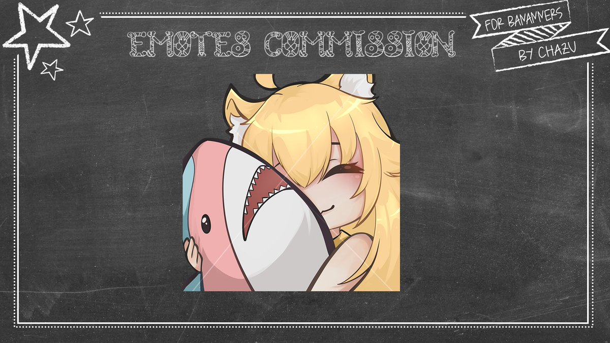 _Chazv's tweet image. huggies time?
an emote commission for @NannerBananners ! 💛
Thank you so much for trust me with this work
#ikeashark #emote #emoteartist #commission #commissionopen #hug