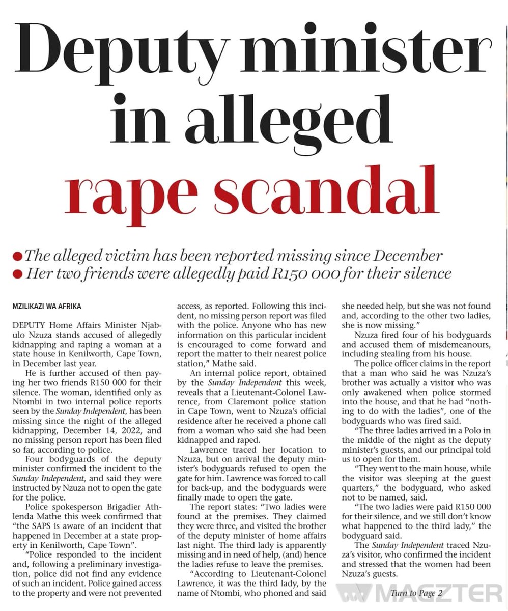 KhofuMoahloli's tweet image. So this former bodyguard alleges that he used to collect bribes on behalf of the Deputy Minister.... For helping illegal aliens &quot;fix their papers&quot; at Home Affairs 🤔🤔