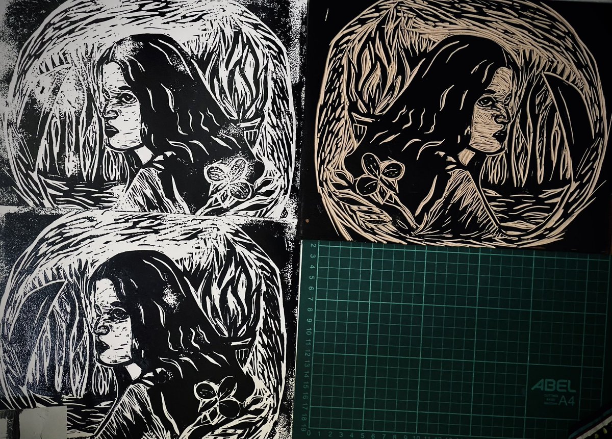 lisa_looking_in's tweet photo. My #rubbercut print for our exhibit, Bloom 2023: Babayi, Bayani. The subject and inspiration: Kerima Tariman, who exemplifies both words.
Exhibit is until Mar31, Stall 9, Cubao Expo. Part of sales will go to @artistsresbak
#StopTheKillings
#AbanteBabae #womensmonth2023 https://t.co/TJGhZspw9t