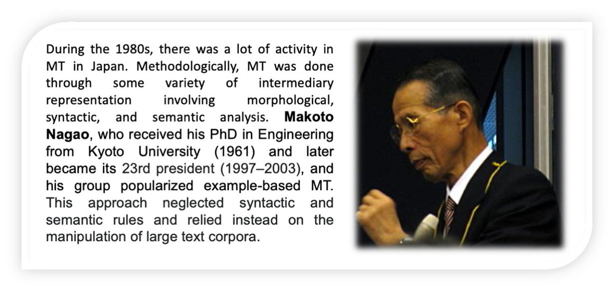 mageed's tweet image. Use of large text data in #machine_translation has a history, although what &apos;large&apos; means is by far very different today than 40 years ago. #AI #MT #translation