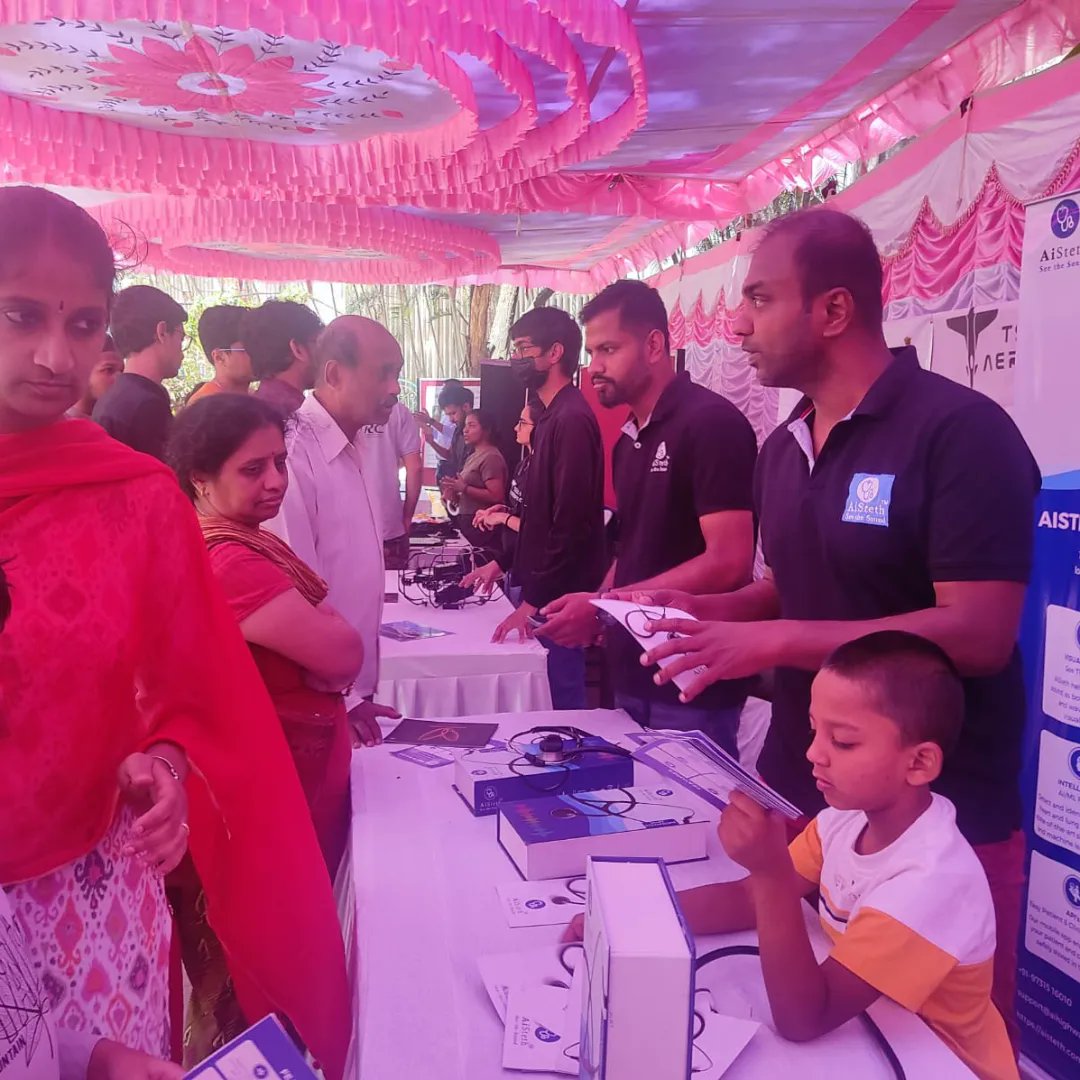 drsatishsj's tweet image. #AiSteth #SeeTheSound from @AiHighway at the #IIScOpenDay2023