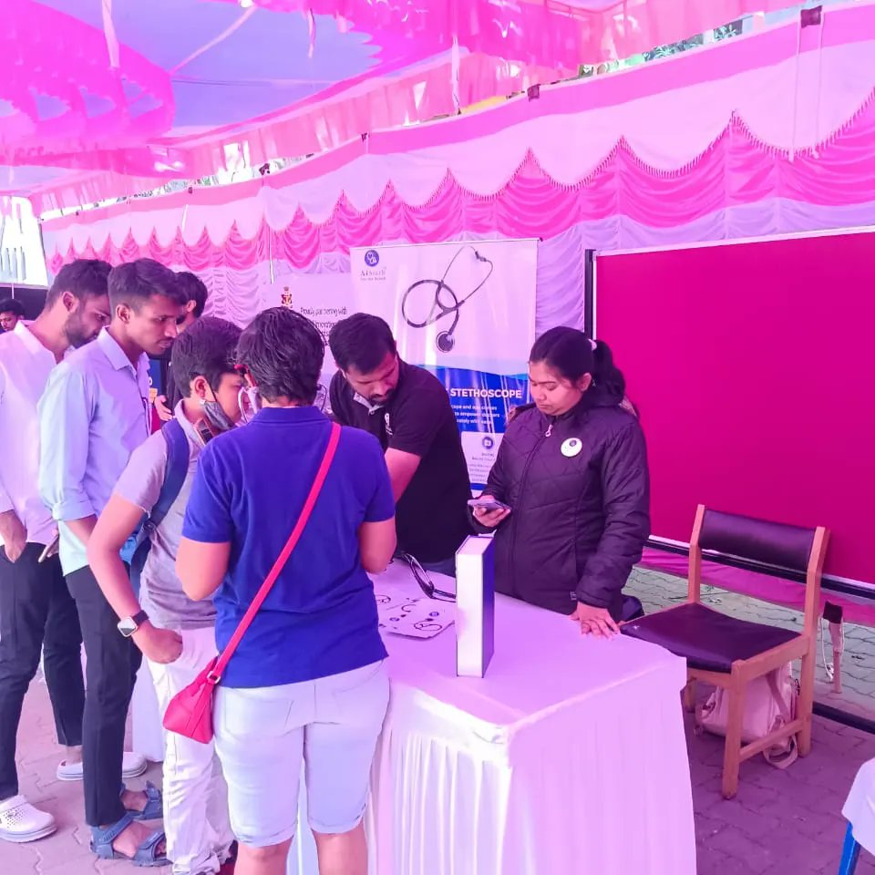 drsatishsj's tweet image. #AiSteth #SeeTheSound from @AiHighway at the #IIScOpenDay2023
