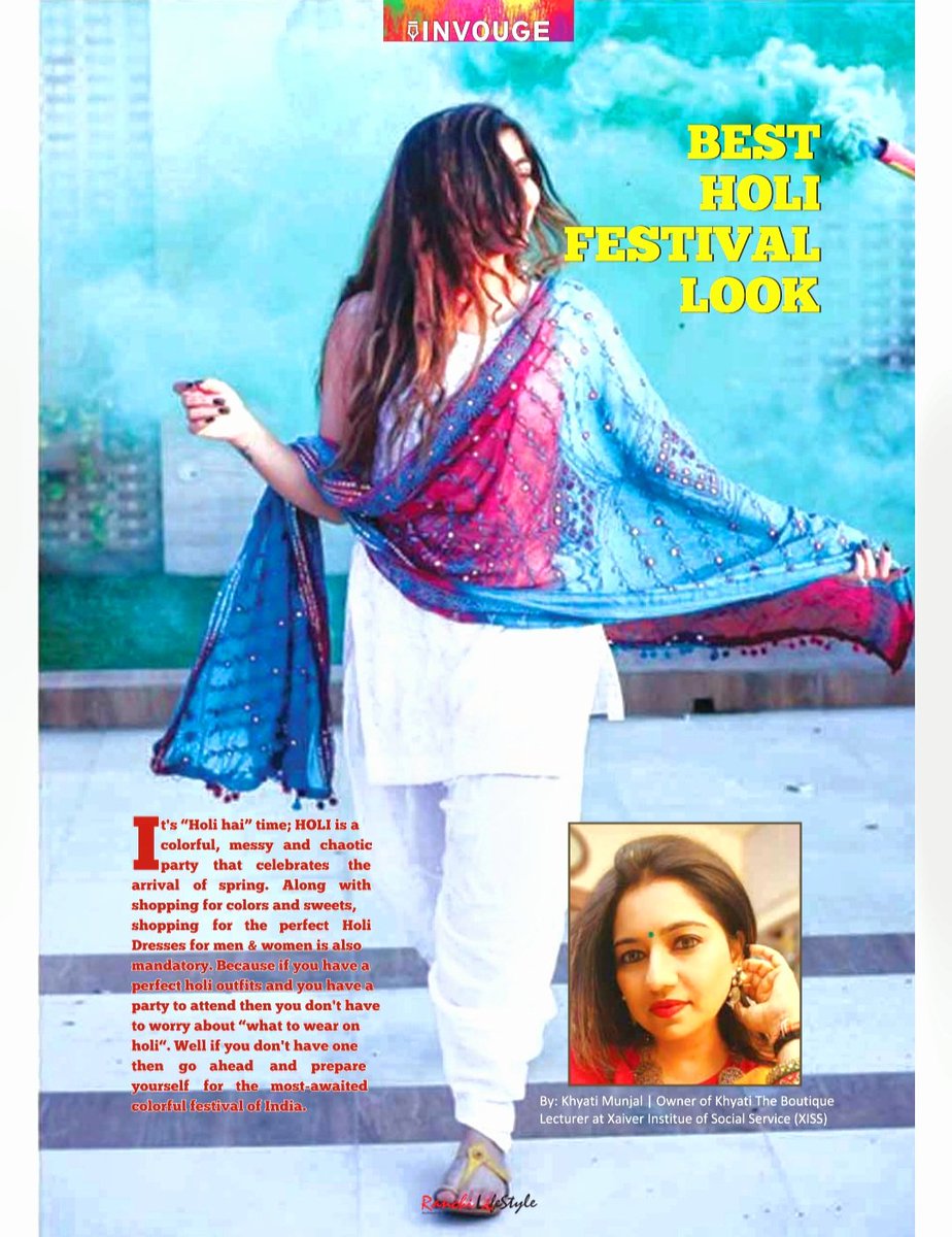 khyati_munjal's tweet photo. Latest Media Coverage about Holi Fashion♥️ https://t.co/ENrsPjGWPz