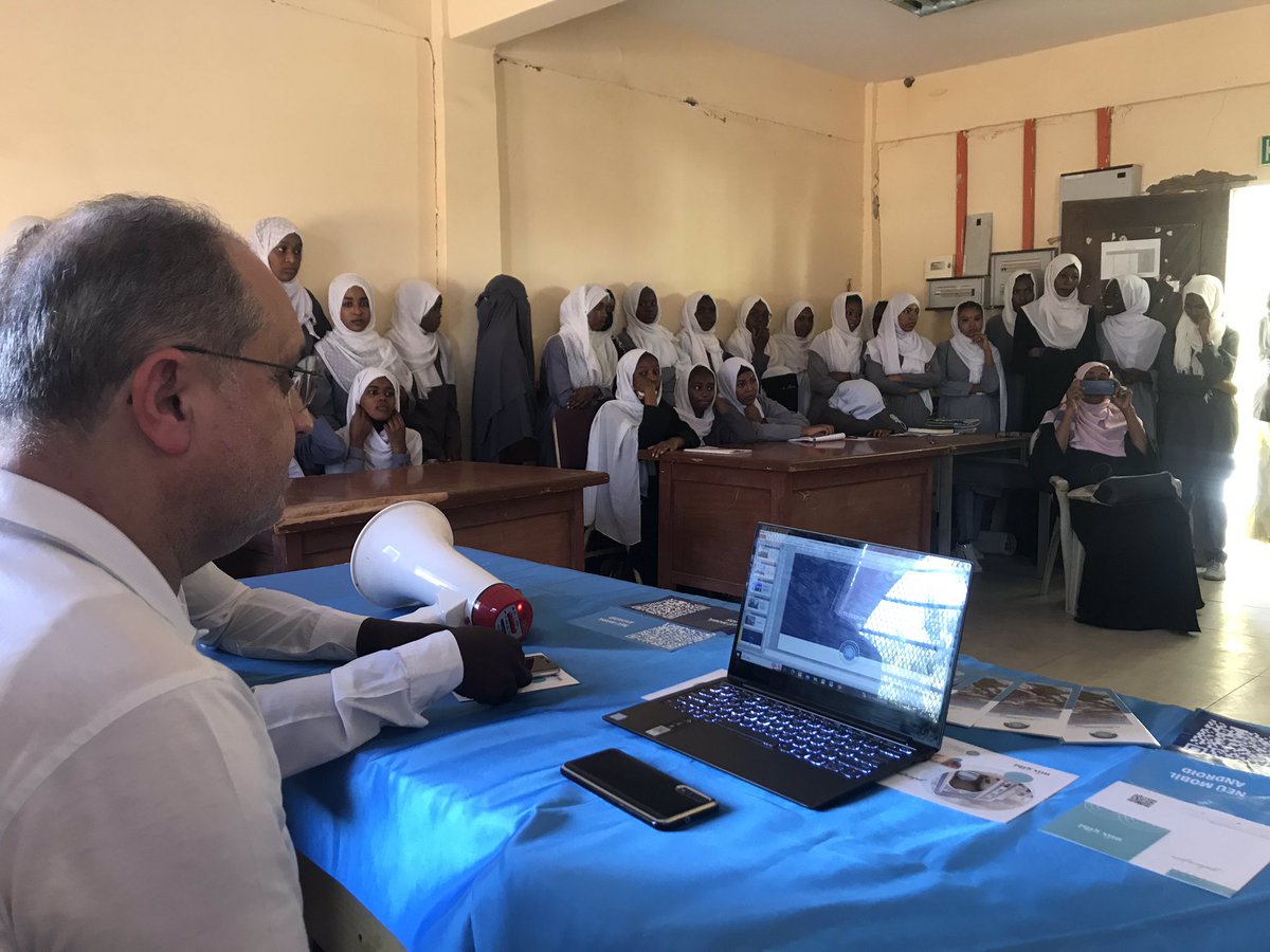 neuisc's tweet photo. Sudan Eğitim Bakanlığı,  Sudan Yükseköğretim Bakanlığı ve Al-Neelain Üniversitesi işbirliği ile düzenlenen Türk Üniversiteleri Tanıtım Fuarı kapmasında bulunduğumuz Hartum Şehrinde, Hadice Bint Huveylid Lisesi’ni ziyaret ettik. https://t.co/aAUtkc2xxS